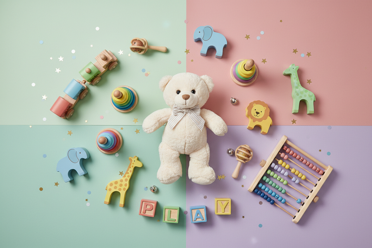 Adorable children in colorful stylish outfits playing in a sunny garden