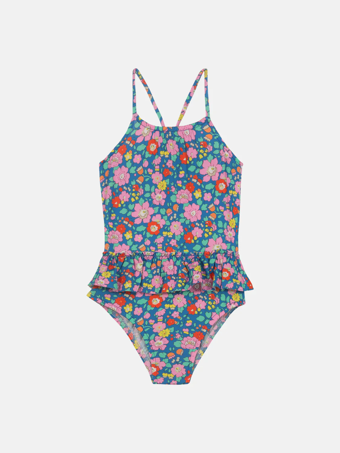 Girls Kids Floral Swimsuit
