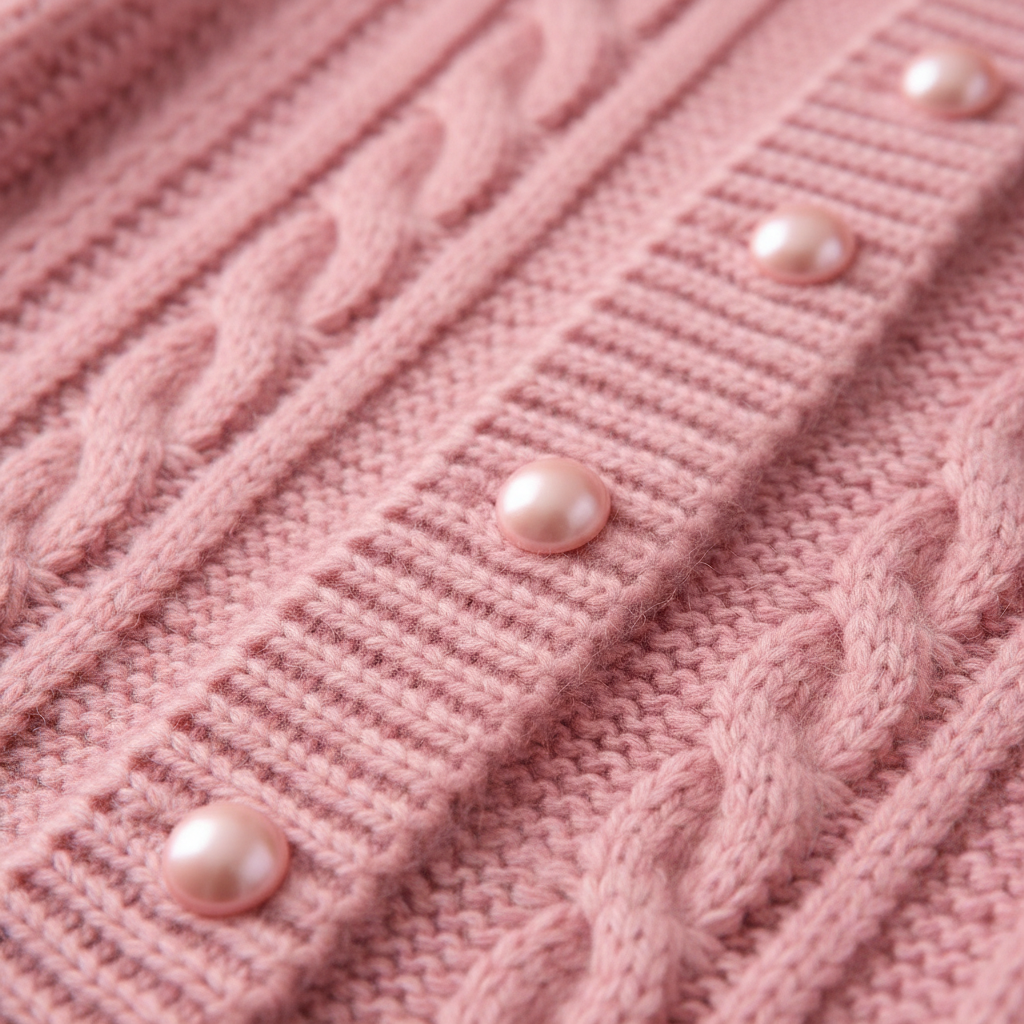 Cardigan Detail Shot