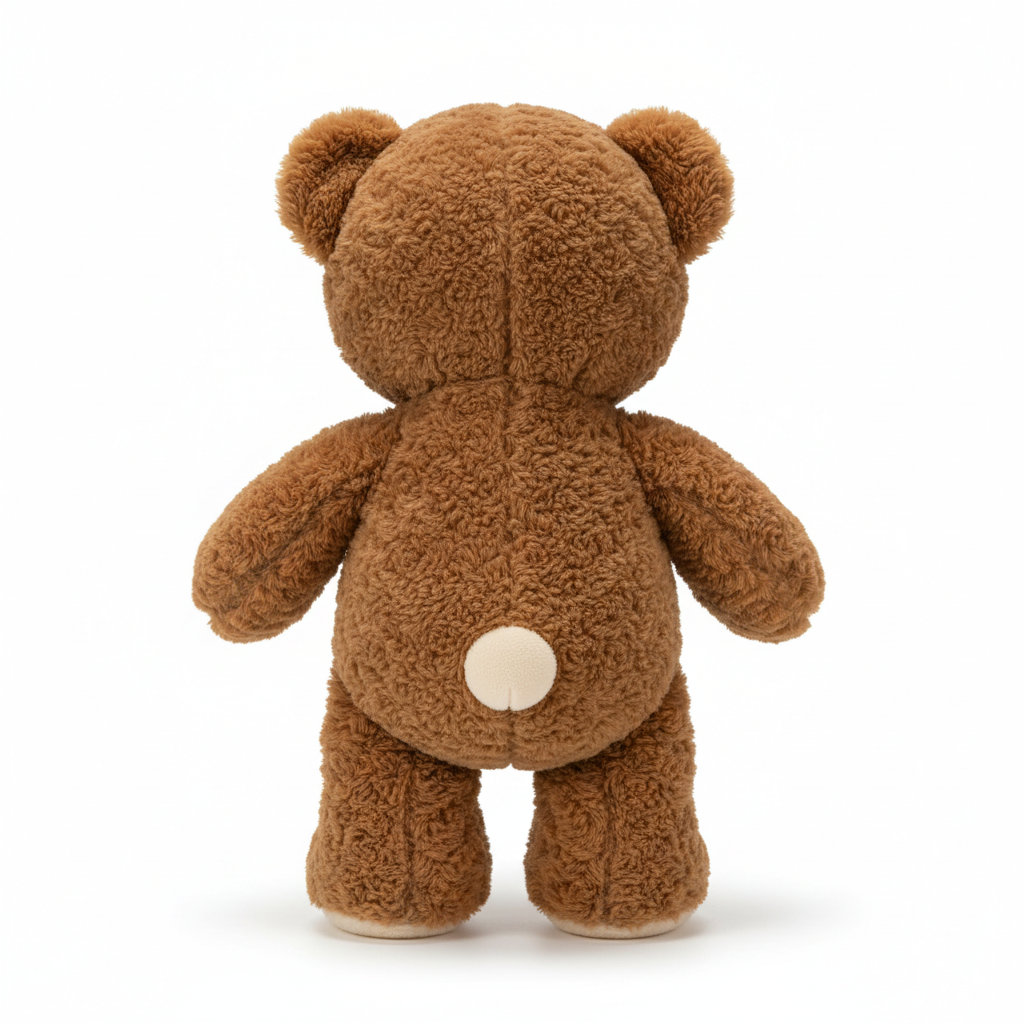 Plush Teddy Bear - Back View